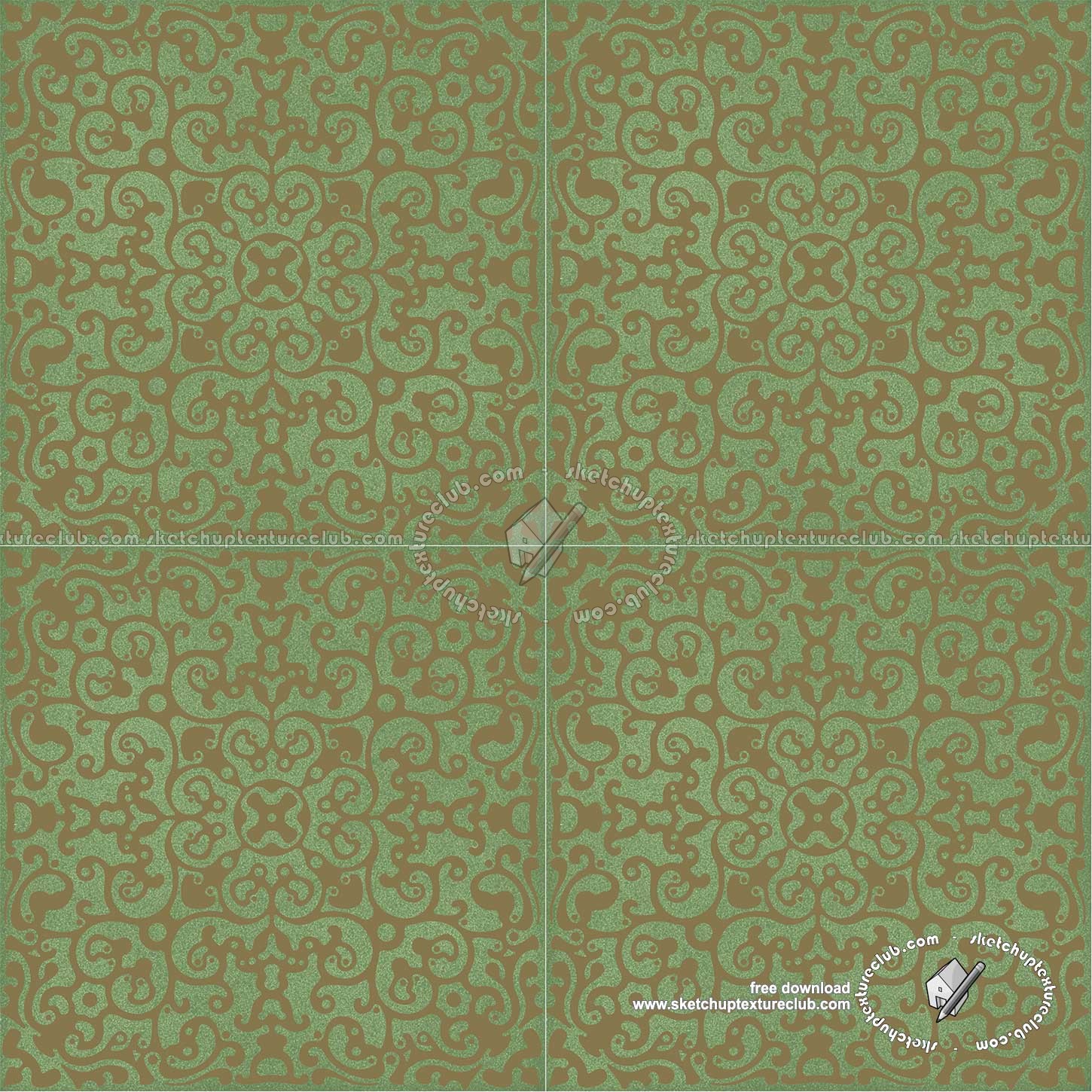 Textures   -   ARCHITECTURE   -   TILES INTERIOR   -   Ornate tiles   -   Mixed patterns  - Ceramic ornate tile texture seamless 20280 (seamless)