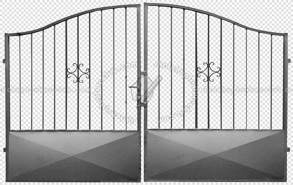 Textures   -   ARCHITECTURE   -   BUILDINGS   -   Gates  - Cut out silver entrance gate texture 18618