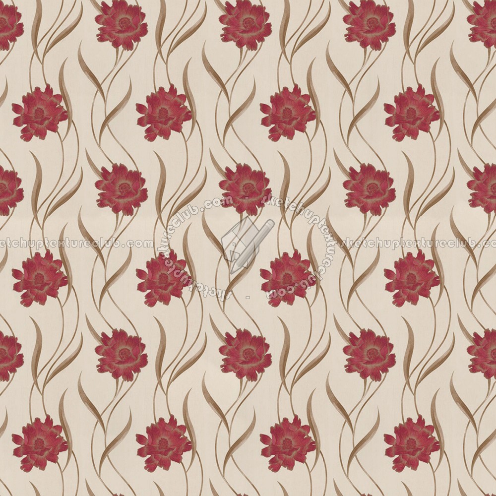Textures   -   MATERIALS   -   WALLPAPER   -   Floral  - Floral wallpaper texture seamless 11034 (seamless)