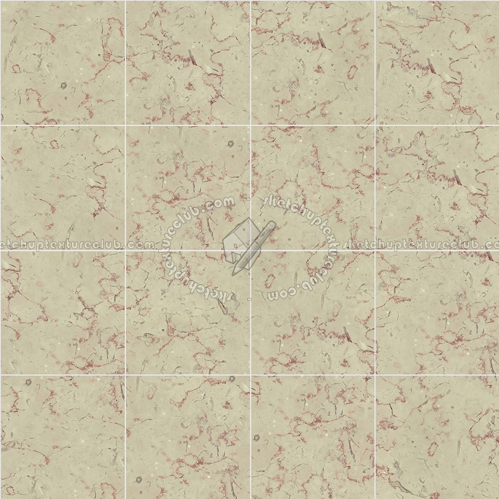 Textures   -   ARCHITECTURE   -   TILES INTERIOR   -   Marble tiles   -   Cream  - Terrasanta marble tile texture seamless 14303 (seamless)