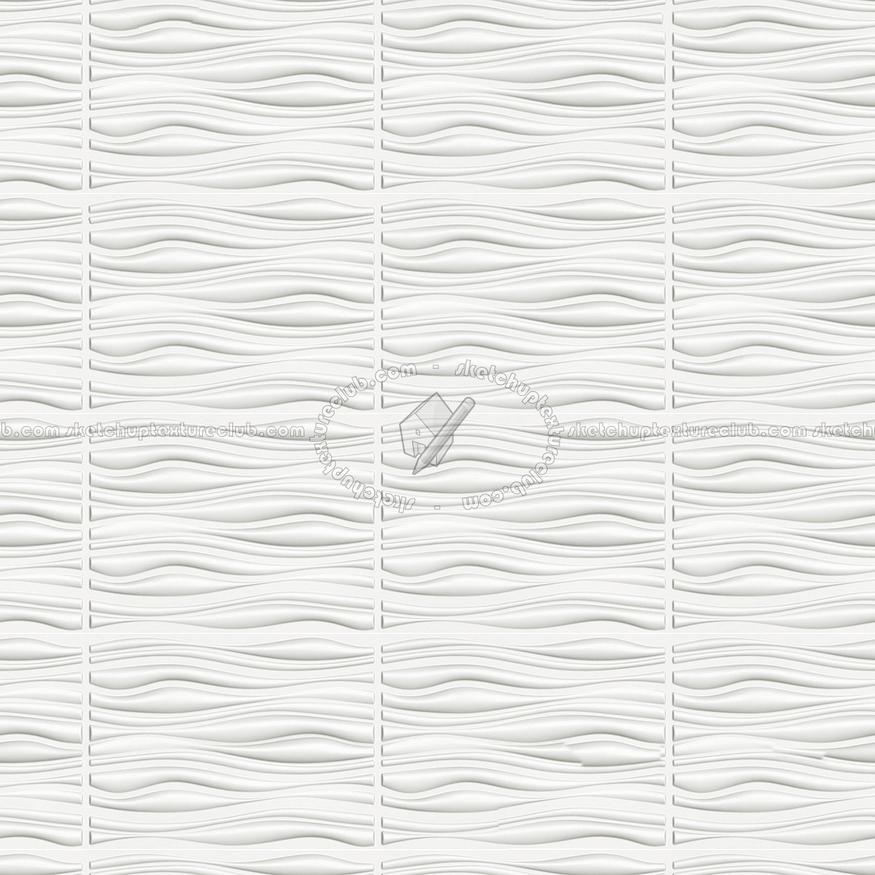 Textures   -   ARCHITECTURE   -   DECORATIVE PANELS   -   3D Wall panels   -   White panels  - White interior 3D wall panel texture seamless 02981 (seamless)