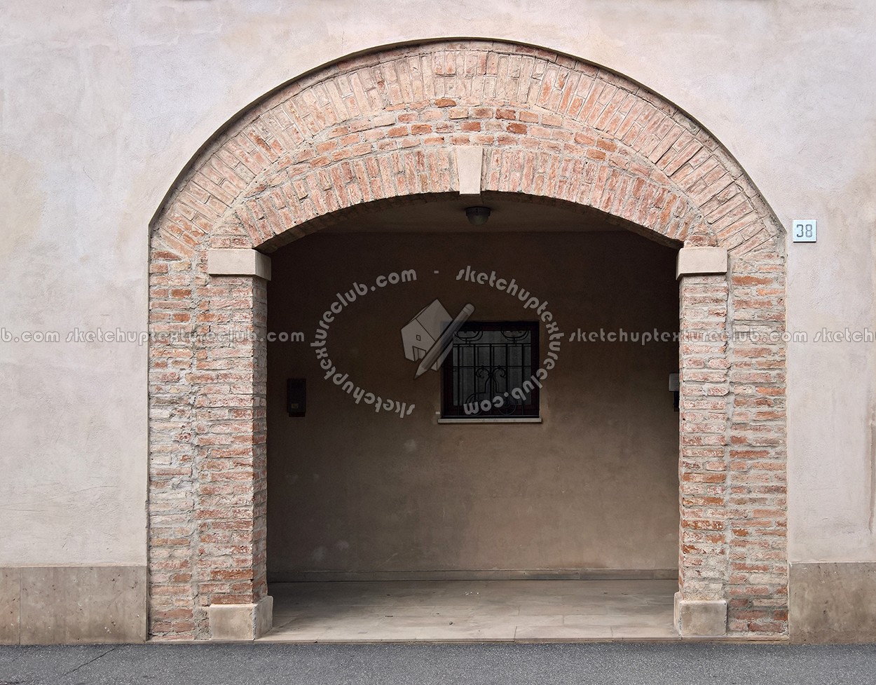 Textures   -   ARCHITECTURE   -   BUILDINGS   -   Doors   -   Main doors  - Old brick arched main door 18476