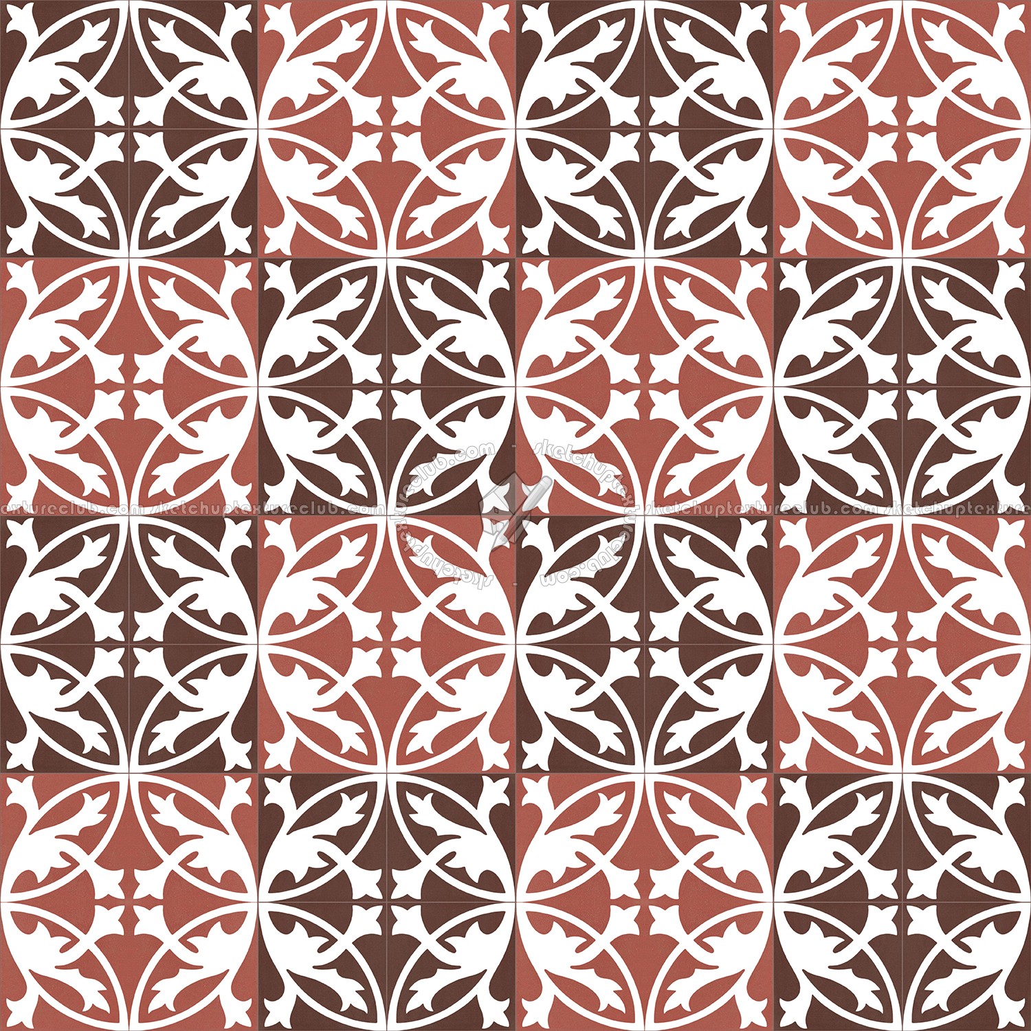 Textures   -   ARCHITECTURE   -   TILES INTERIOR   -   Cement - Encaustic   -   Encaustic  - Traditional encaustic cement ornate tile texture seamless 13489 (seamless)
