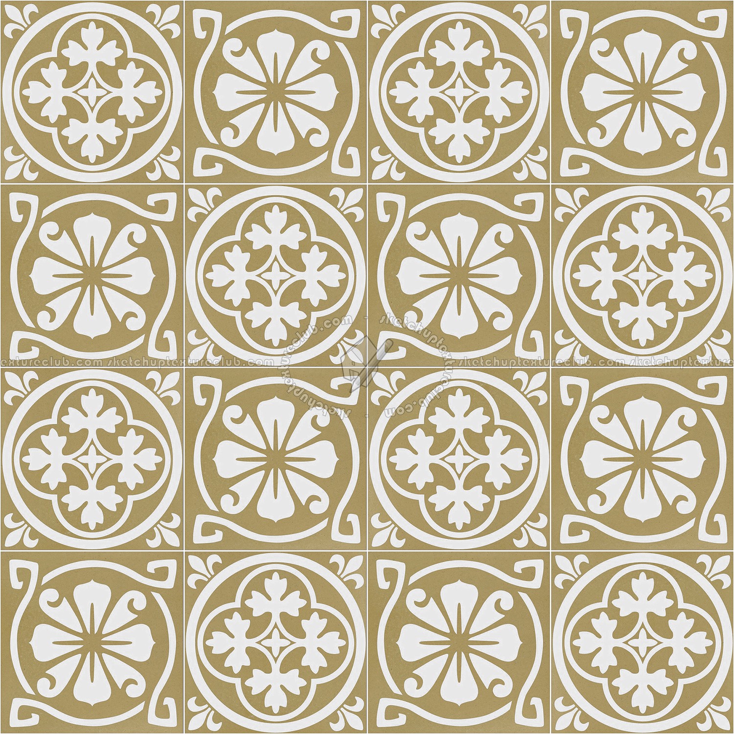 Textures   -   ARCHITECTURE   -   TILES INTERIOR   -   Cement - Encaustic   -   Victorian  - Victorian cement floor tile texture seamless 13708 (seamless)