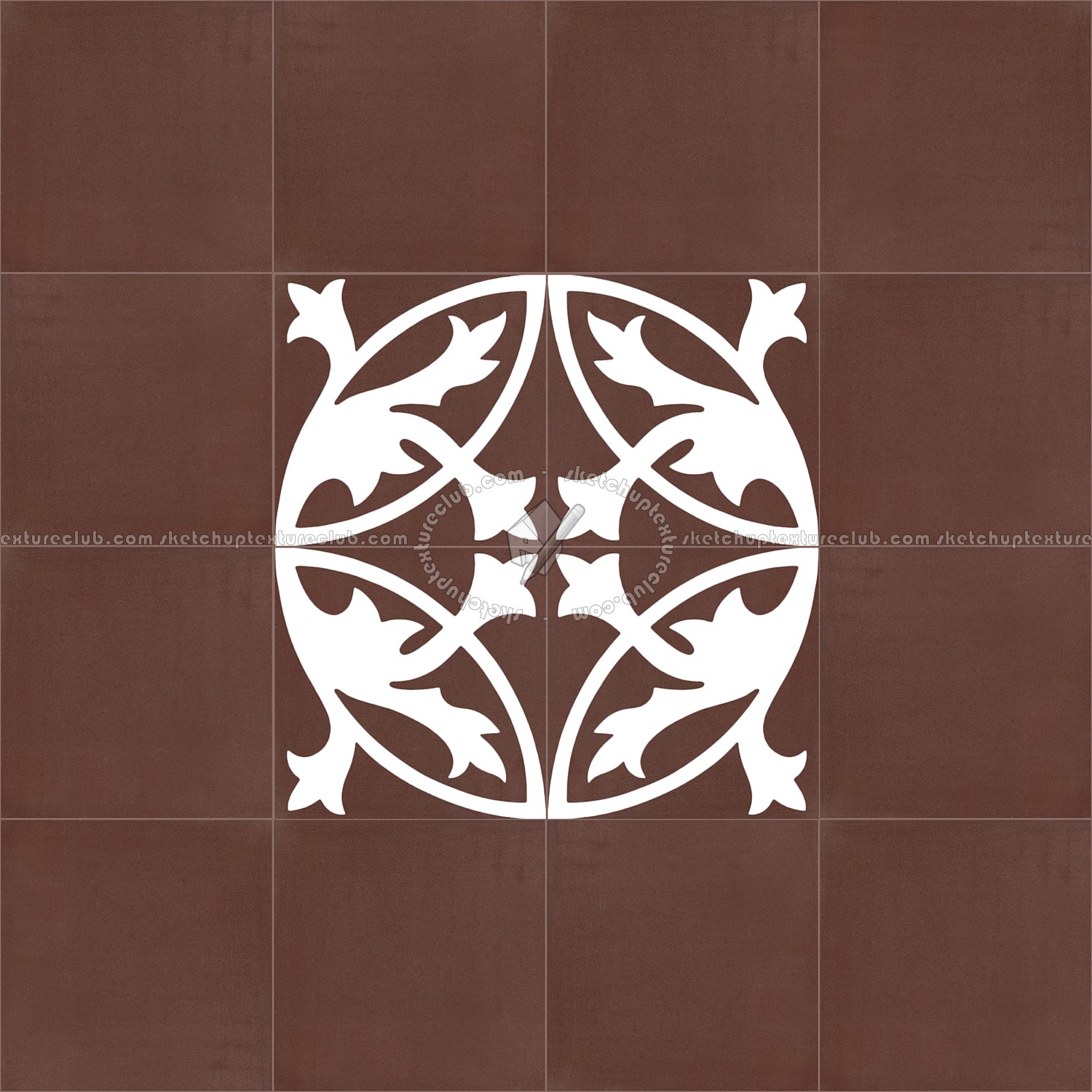 Textures   -   ARCHITECTURE   -   TILES INTERIOR   -   Cement - Encaustic   -   Encaustic  - Traditional encaustic cement ornate tile texture seamless 13490 (seamless)