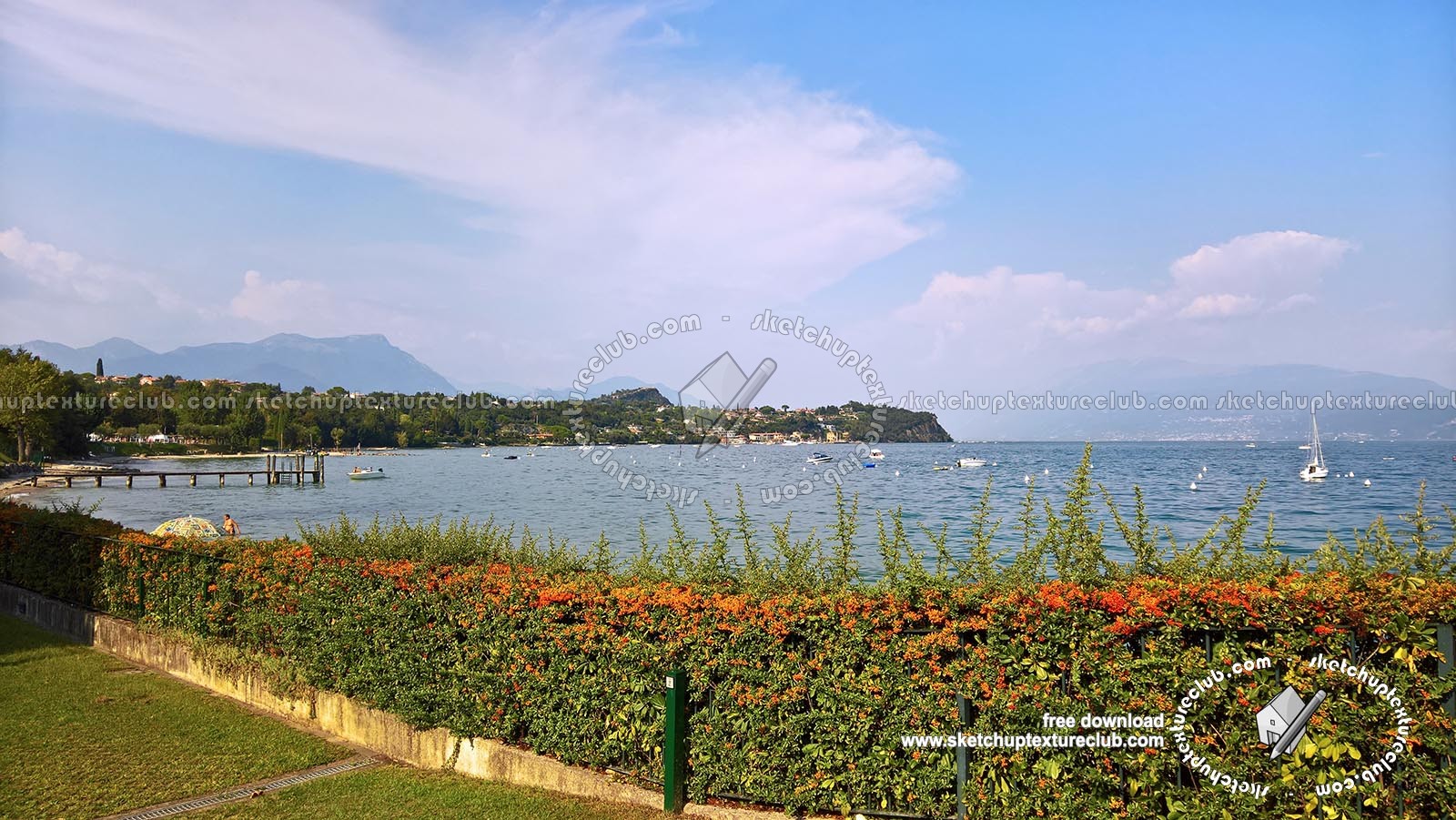 Textures   -   BACKGROUNDS &amp; LANDSCAPES   -   NATURE   -   Lakes  - Italy garda lake landascape 18324