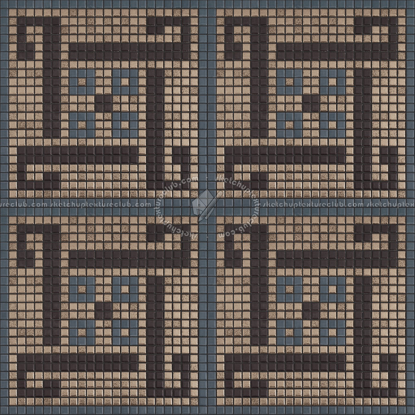 Textures   -   ARCHITECTURE   -   TILES INTERIOR   -   Mosaico   -   Classic format   -   Patterned  - Mosaico patterned tiles texture seamless 15082 (seamless)