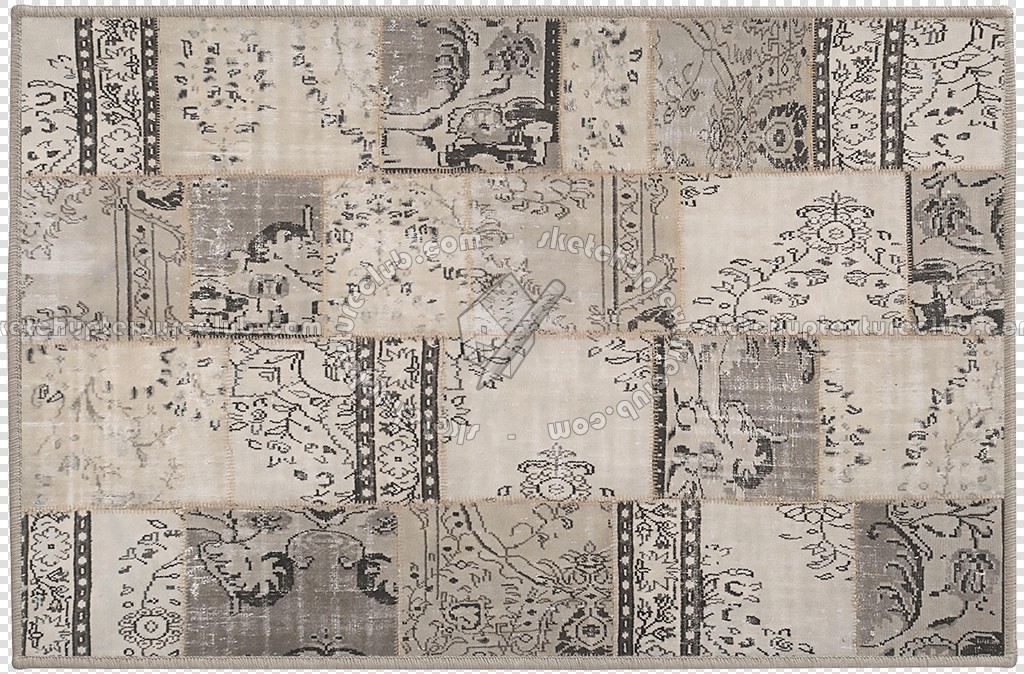 Textures   -   MATERIALS   -   RUGS   -   Patterned rugs  - Patchwork patterned rug texture 19875