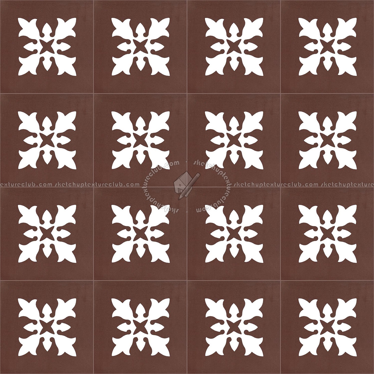 Textures   -   ARCHITECTURE   -   TILES INTERIOR   -   Cement - Encaustic   -   Encaustic  - Traditional encaustic cement ornate tile texture seamless 13492 (seamless)