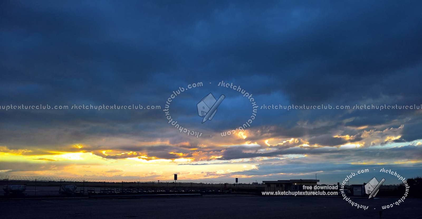 Textures   -   BACKGROUNDS & LANDSCAPES   -   SUNRISES & SUNSETS  - Sunrise with countryside background 19245