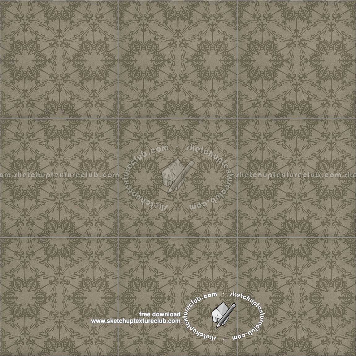 Textures   -   ARCHITECTURE   -   TILES INTERIOR   -   Ornate tiles   -   Mixed patterns  - Ceramic ornate tile texture seamless 20310 (seamless)