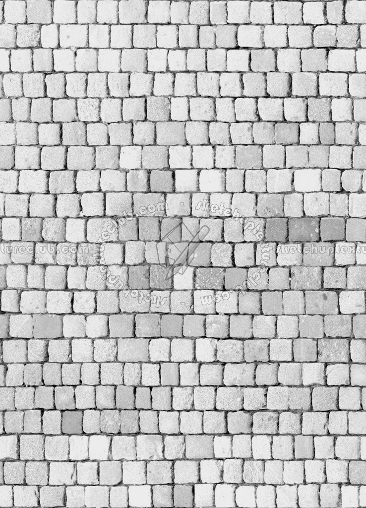 Textures   -   ARCHITECTURE   -   ROADS   -   Paving streets   -   Cobblestone  - Street paving cobblestone texture seamless 07392 - Bump