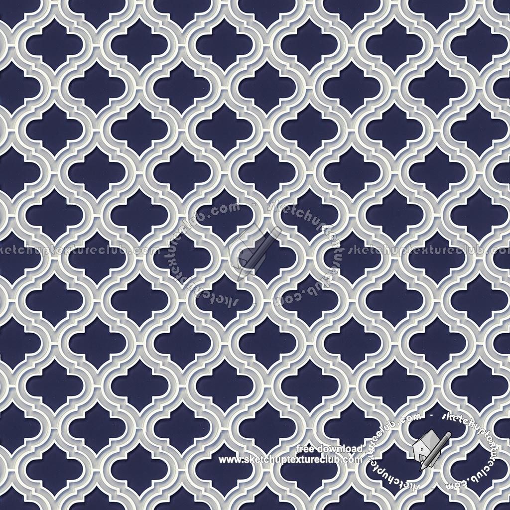 Textures   -   ARCHITECTURE   -   TILES INTERIOR   -   Ornate tiles   -   Geometric patterns  - Arabescque mosaic tile texture seamless 18919 (seamless)