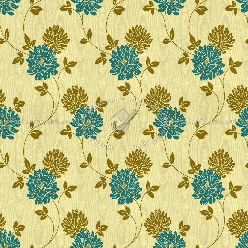 Textures   -   MATERIALS   -   WALLPAPER   -   Floral  - Floral wallpaper texture seamless 11041 (seamless)