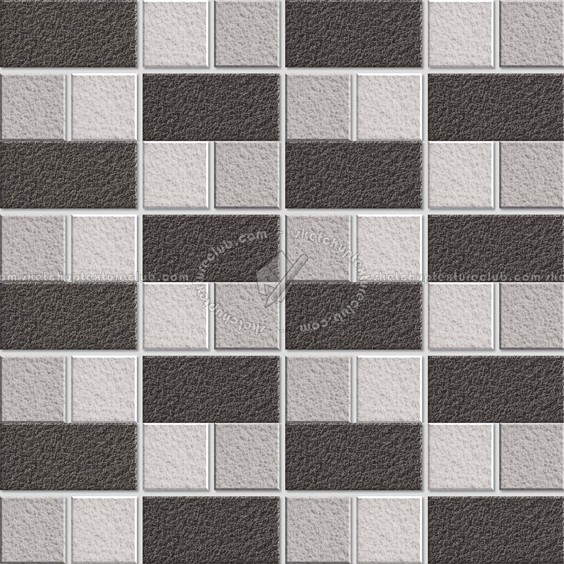 Textures   -   ARCHITECTURE   -   TILES INTERIOR   -   Mosaico   -   Mixed format  - Mosaico mixed size tiles texture seamless 15594 (seamless)