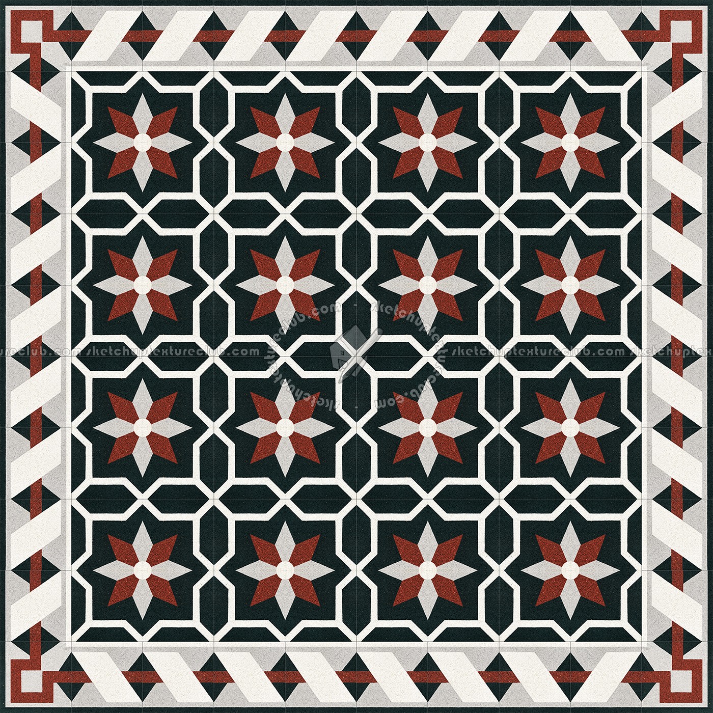 Textures   -   ARCHITECTURE   -   TILES INTERIOR   -   Cement - Encaustic   -   Cement  - Cement concrete tile texture seamless 13376 (seamless)