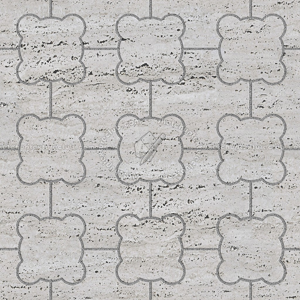 Textures   -   ARCHITECTURE   -   PAVING OUTDOOR   -   Marble  - Roman travertine paving outdoor texture seamless 17832 (seamless)