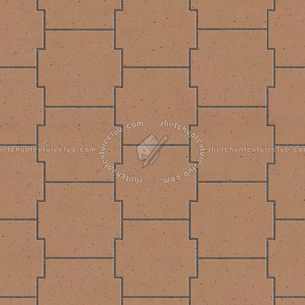 Textures - ARCHITECTURE - PAVING OUTDOOR - Terracotta - Blocks mixed - Paving cotto mixed size texture seamless 06629 (seamless)