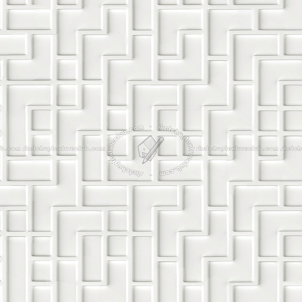 Textures   -   ARCHITECTURE   -   DECORATIVE PANELS   -   3D Wall panels   -   White panels  - White interior 3D wall panel texture seamless 02988 (seamless)