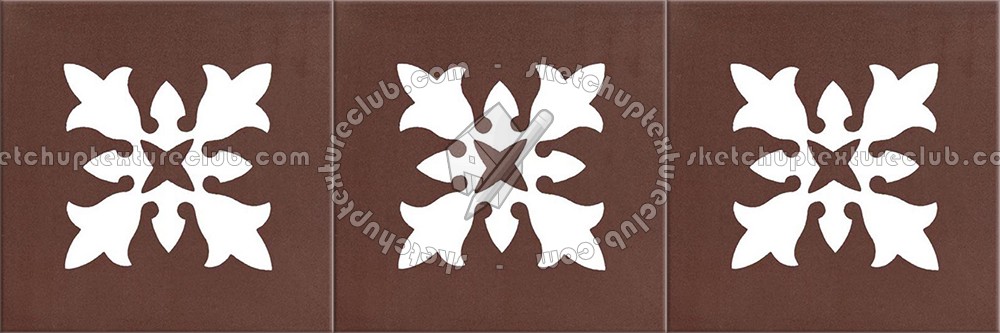 Textures   -   ARCHITECTURE   -   TILES INTERIOR   -   Cement - Encaustic   -   Encaustic  - Border traditional encaustic cement ornate tile texture seamless 13499 (seamless)