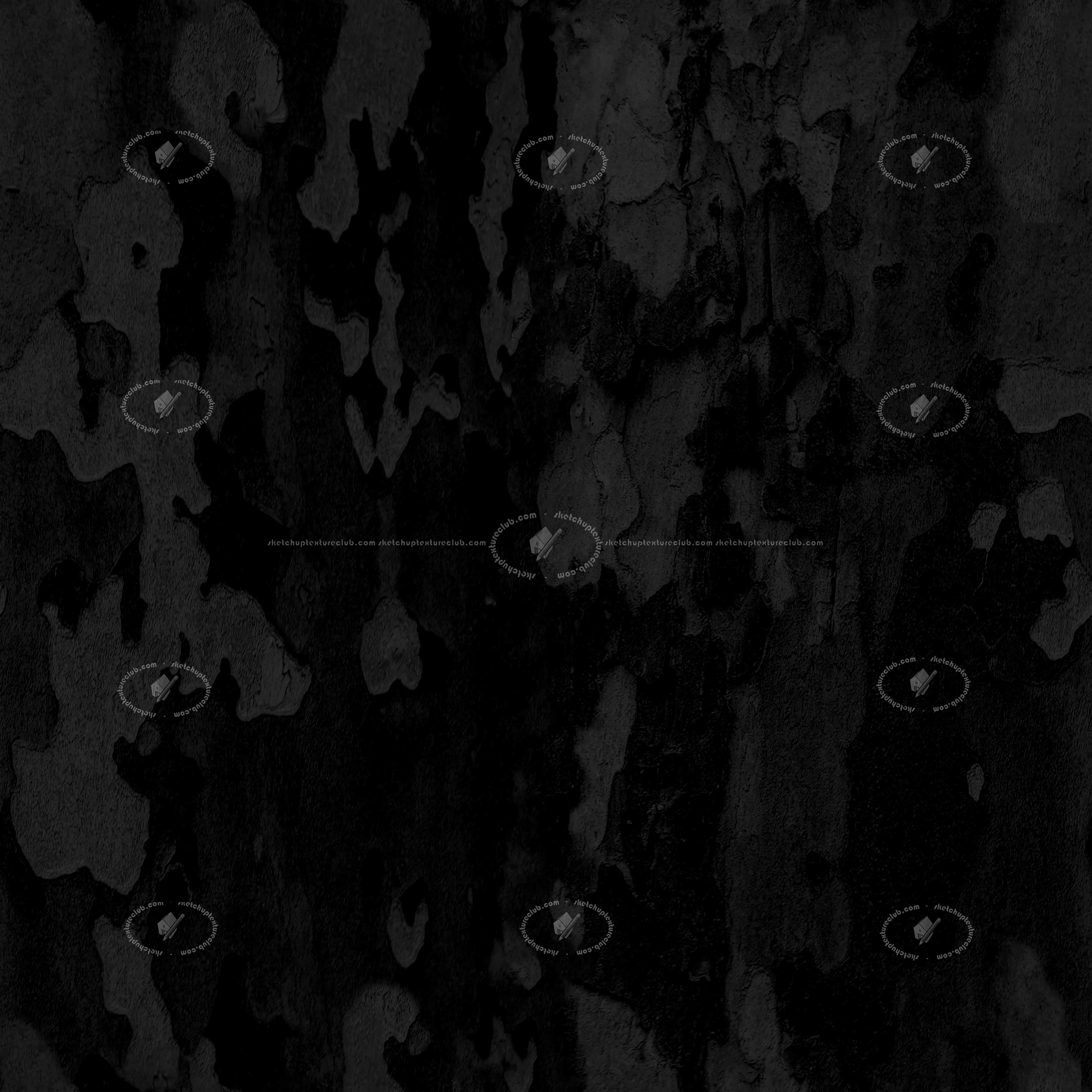 Textures   -   NATURE ELEMENTS   -   BARK  - Platanus bark texture semaless 21245 - Specular