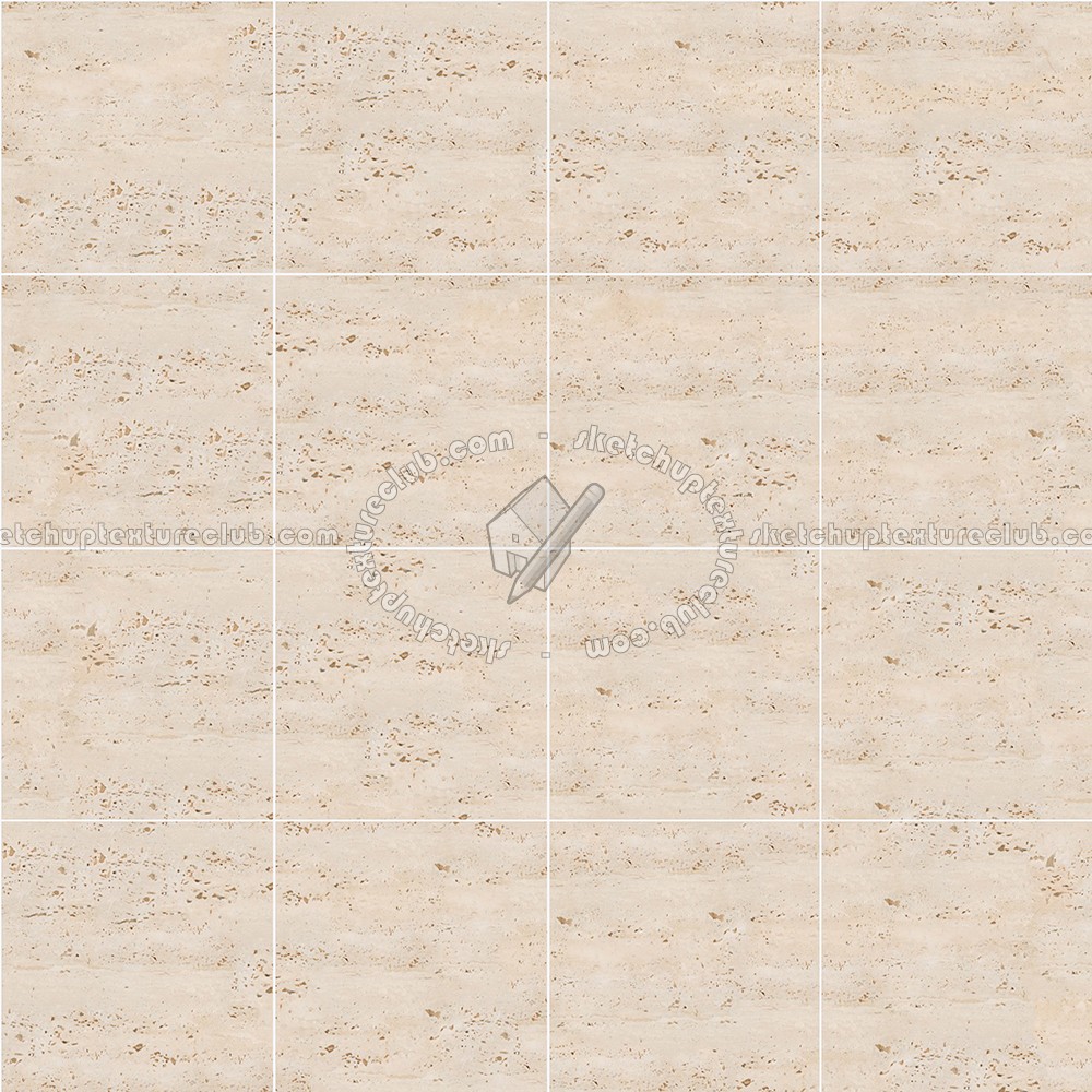 Textures   -   ARCHITECTURE   -   TILES INTERIOR   -   Marble tiles   -   Travertine  - Roman travertine floor tile texture seamless 14724 (seamless)