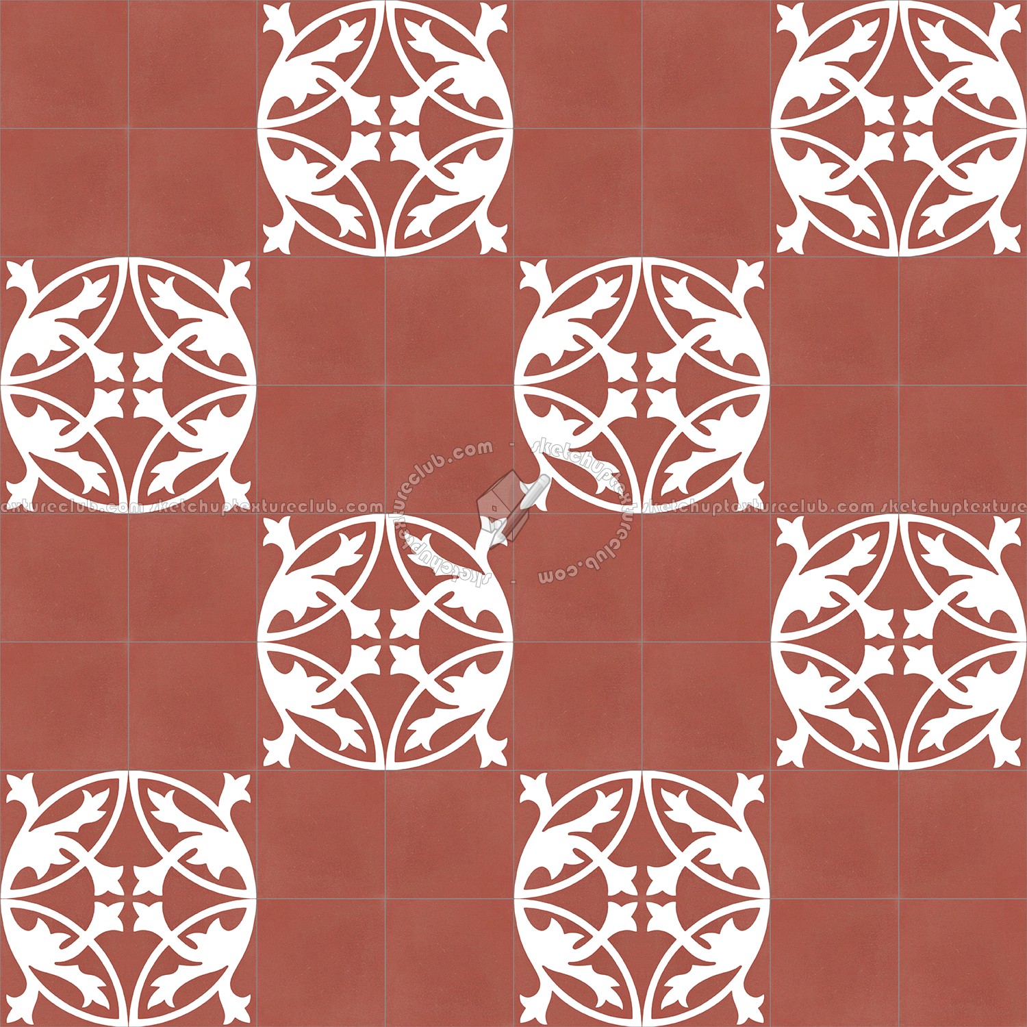 Textures   -   ARCHITECTURE   -   TILES INTERIOR   -   Cement - Encaustic   -   Encaustic  - Traditional encaustic cement ornate tile texture seamless 13500 (seamless)