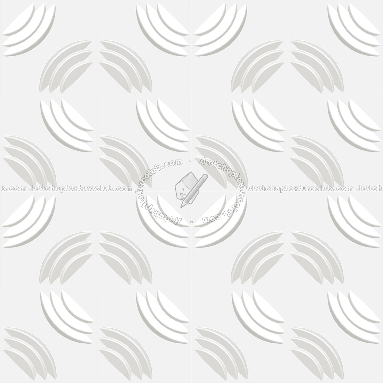 Textures   -   ARCHITECTURE   -   DECORATIVE PANELS   -   3D Wall panels   -   White panels  - White interior 3D wall panel texture seamless 02990 (seamless)