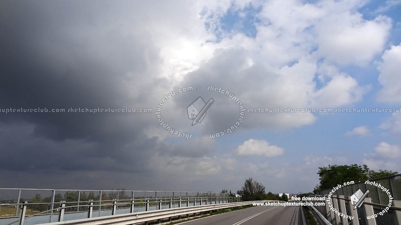 Textures   -   BACKGROUNDS &amp; LANDSCAPES   -   SKY &amp; CLOUDS  - Cloudy sky whit road background 18384