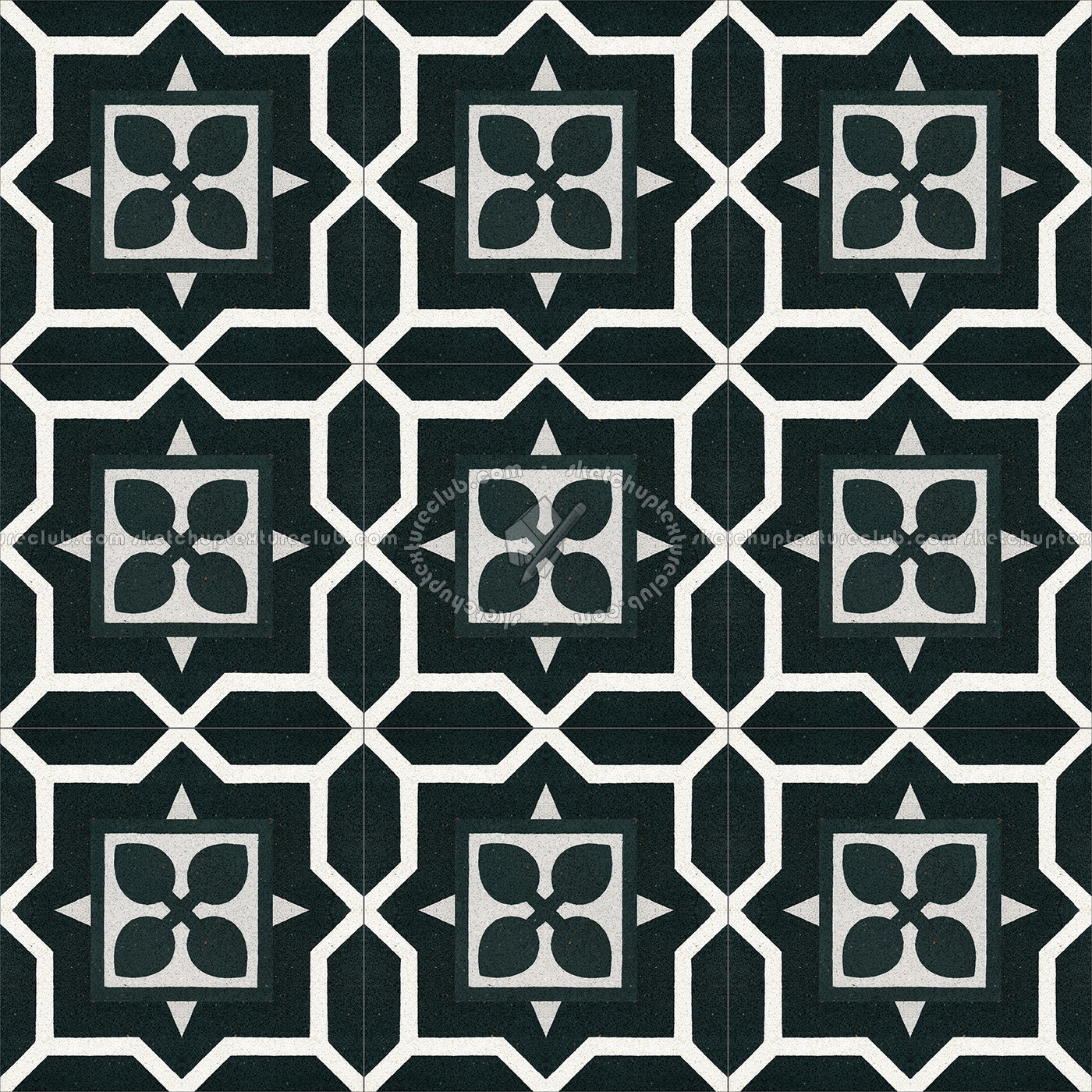 Textures   -   ARCHITECTURE   -   TILES INTERIOR   -   Cement - Encaustic   -   Cement  - Cement concrete tile texture seamless 13383 (seamless)