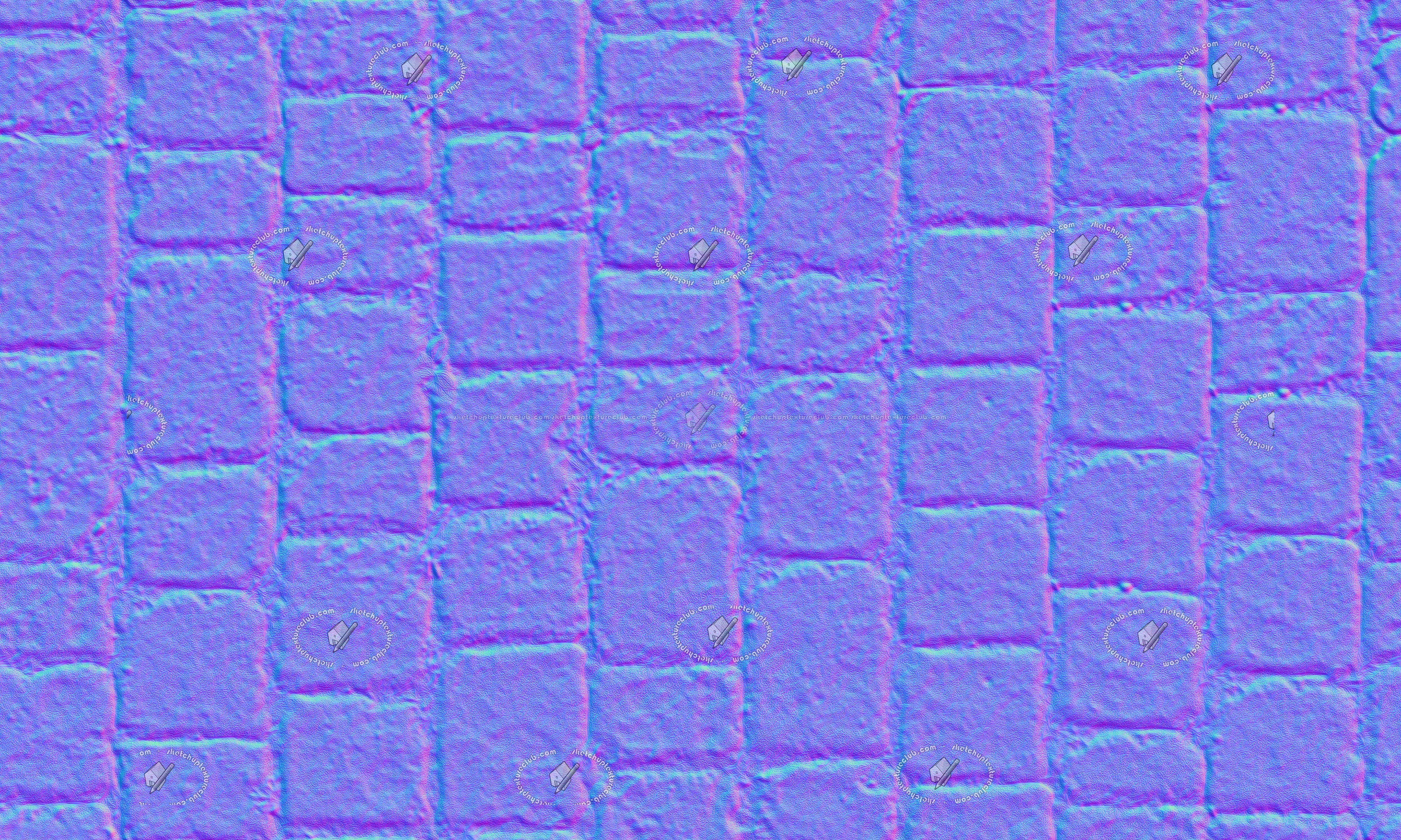 Textures   -   ARCHITECTURE   -   PAVING OUTDOOR   -   Concrete   -   Blocks mixed  - Concrete paving outdoor texture seamless 20558 - Normal