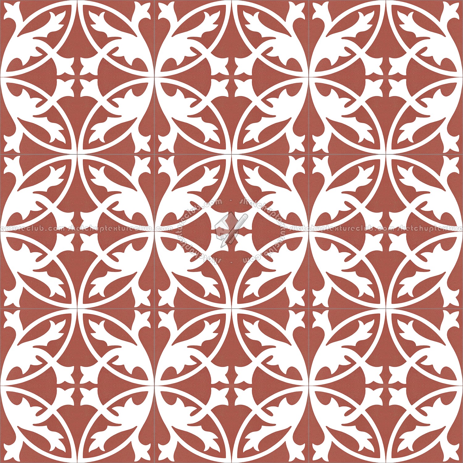 Textures   -   ARCHITECTURE   -   TILES INTERIOR   -   Cement - Encaustic   -   Encaustic  - Traditional encaustic cement ornate tile texture seamless 13504 (seamless)