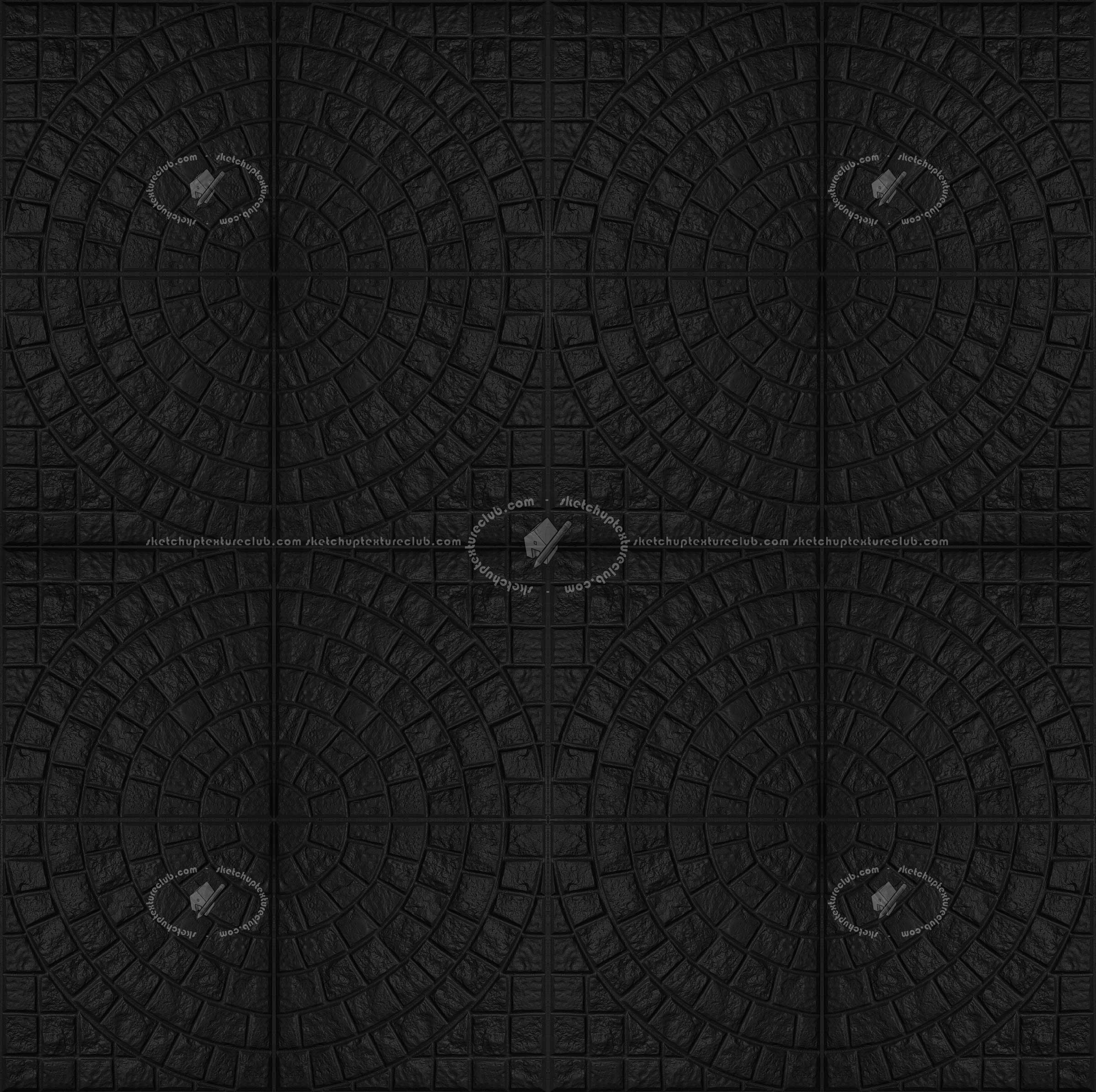 Textures   -   ARCHITECTURE   -   PAVING OUTDOOR   -   Concrete   -   Blocks mixed  - Painted concrete paving outdoor texture seamless 20750 - Specular