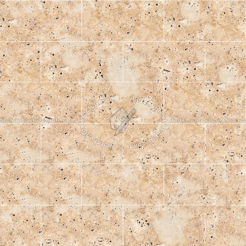 Textures   -   ARCHITECTURE   -   TILES INTERIOR   -   Marble tiles   -   Travertine  - Roman travertine floor tile texture seamless 14731 (seamless)