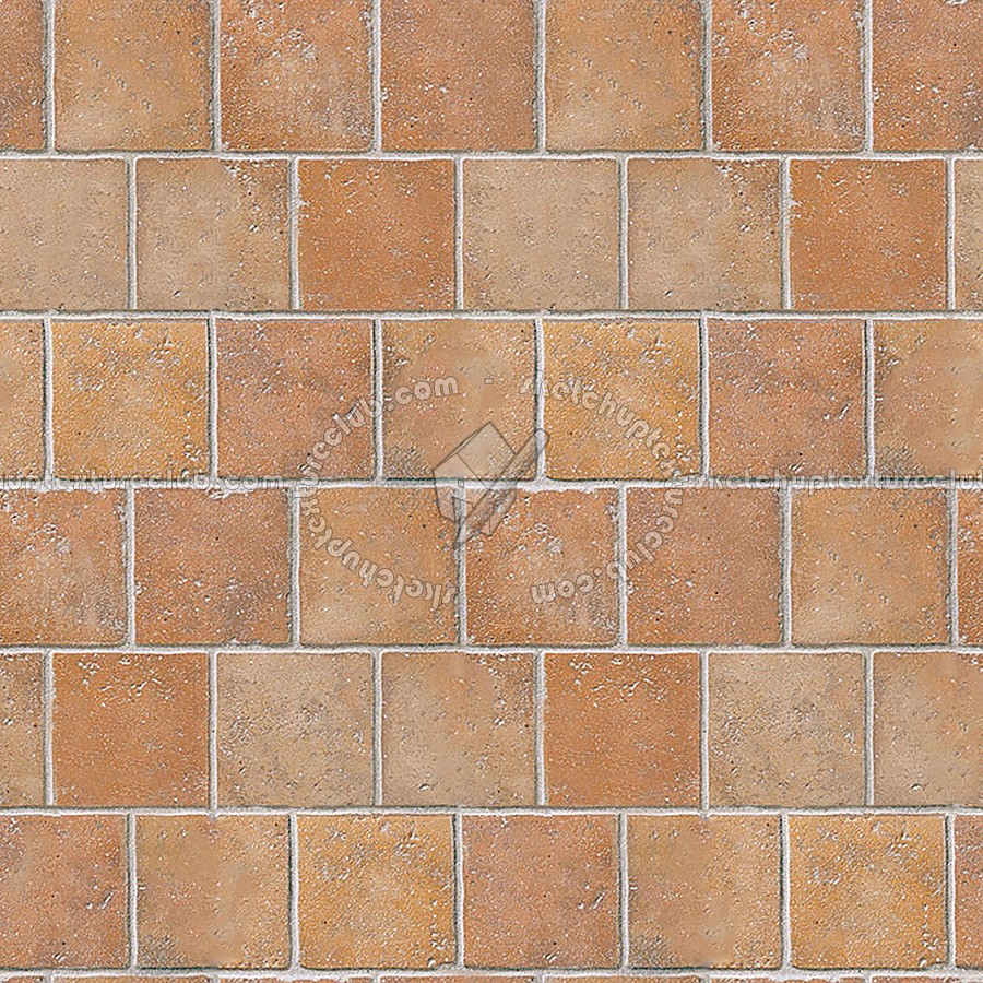 Textures   -   ARCHITECTURE   -   PAVING OUTDOOR   -   Terracotta   -   Blocks regular  - Cotto paving outdoor regular blocks texture seamless 06711 (seamless)