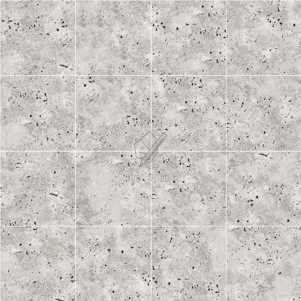 Textures   -   ARCHITECTURE   -   TILES INTERIOR   -   Marble tiles   -   Travertine  - Roman travertine floor tile texture seamless 14734 (seamless)