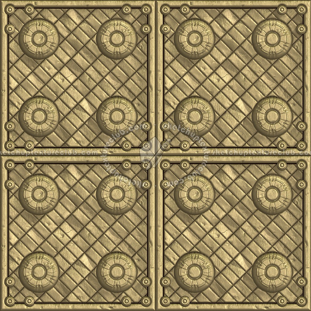 Textures   -   MATERIALS   -   METALS   -   Panels  - Brass metal panel texture seamless 10467 (seamless)