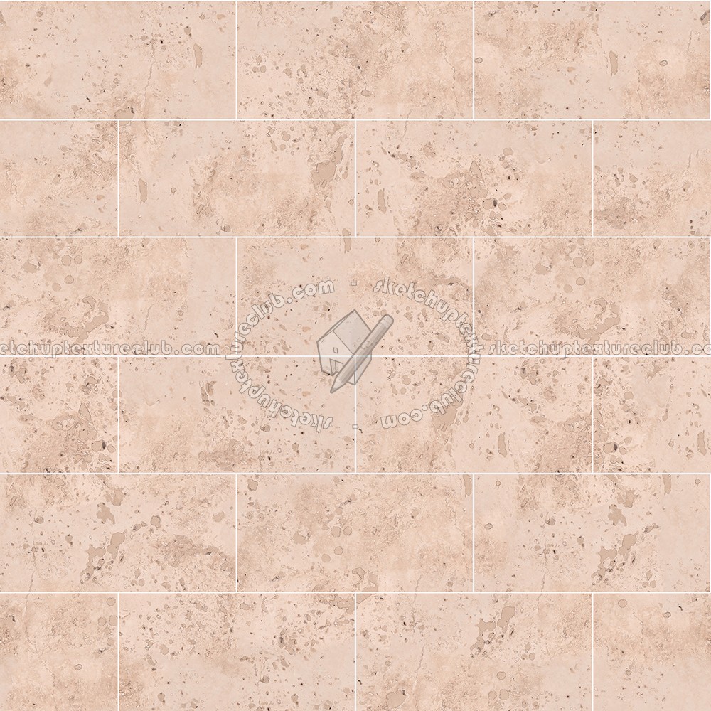 Textures   -   ARCHITECTURE   -   TILES INTERIOR   -   Marble tiles   -   Travertine  - Roman travertine floor tile texture seamless 14735 (seamless)