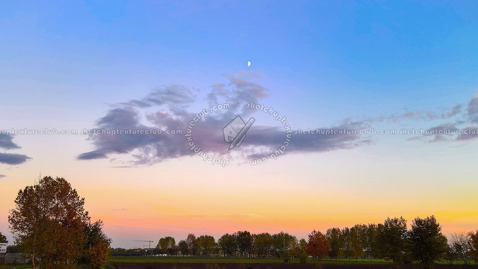 Textures   -   BACKGROUNDS & LANDSCAPES   -   SUNRISES & SUNSETS  - Autumn sunset with countryside background 21021