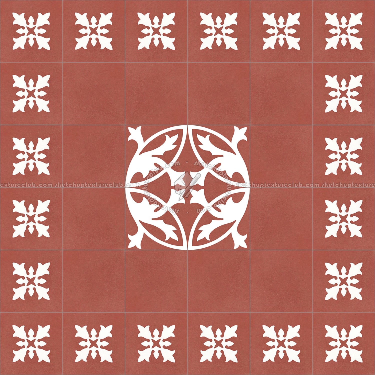 Textures   -   ARCHITECTURE   -   TILES INTERIOR   -   Cement - Encaustic   -   Encaustic  - Traditional encaustic cement ornate tile texture seamless 13511 (seamless)