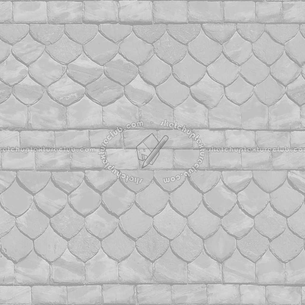 Textures   -   ARCHITECTURE   -   ROOFINGS   -   Slate roofs  - Slate roofing texture seamless 03972 - Bump