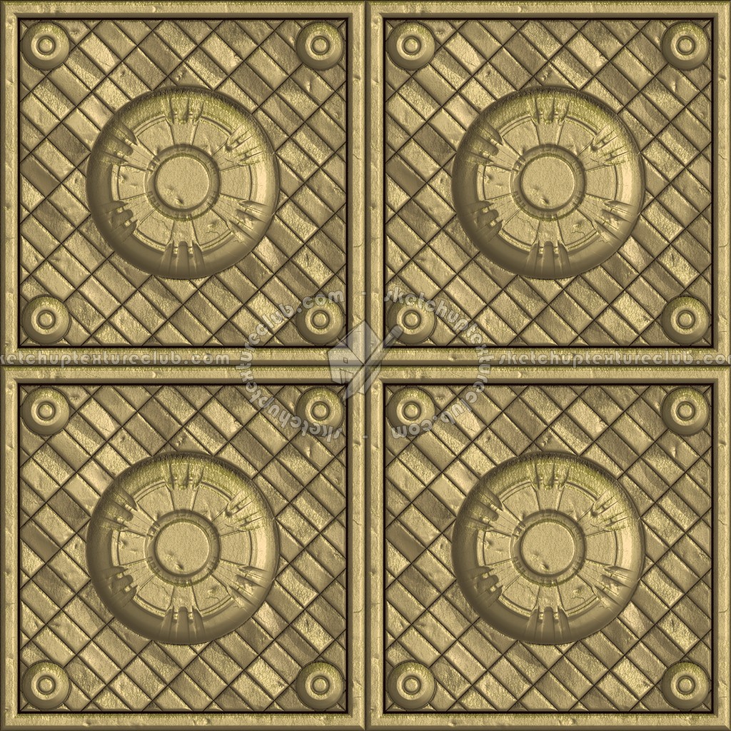 Textures   -   MATERIALS   -   METALS   -   Panels  - Brass metal panel texture seamless 10471 (seamless)