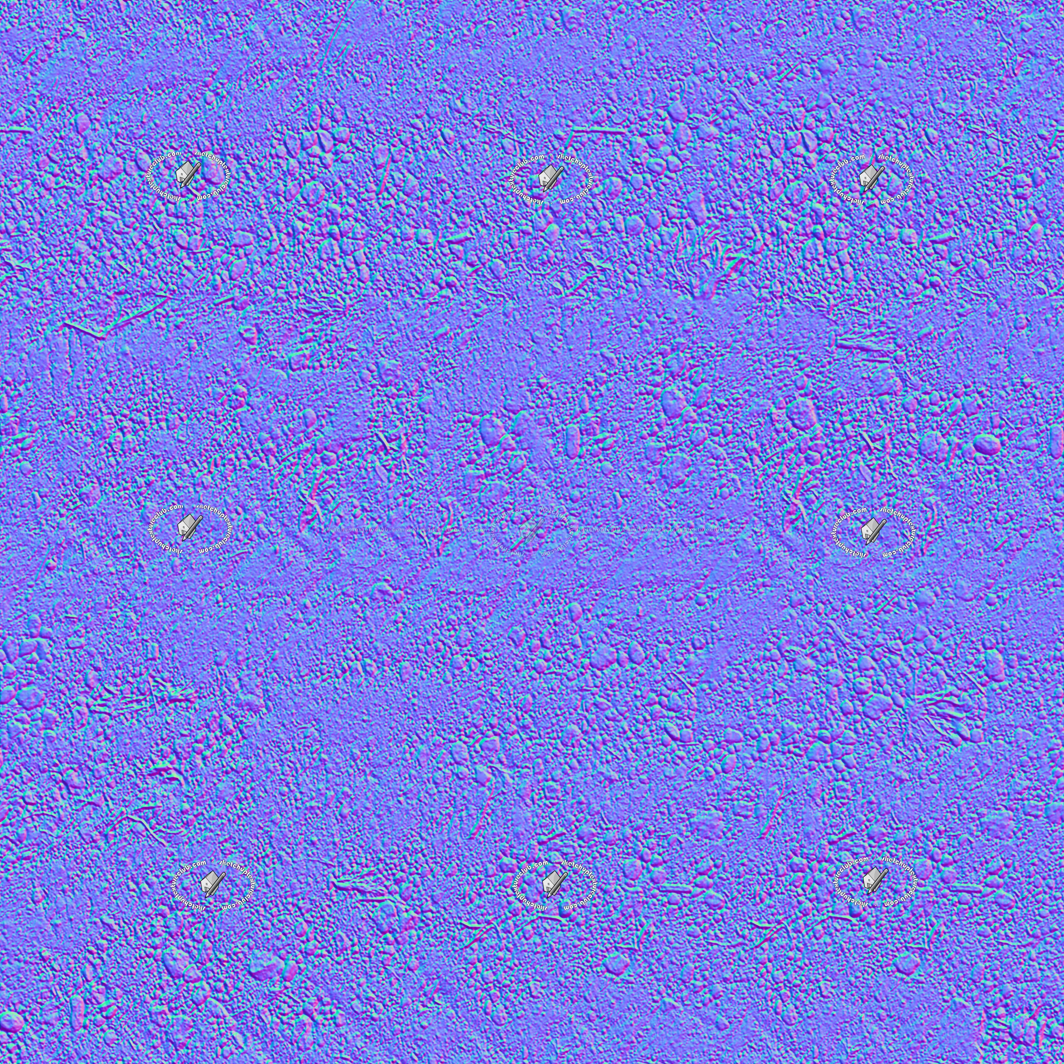 Textures   -   NATURE ELEMENTS   -   SOIL   -   Ground  - Ground with tire marks texture seamless 21306 - Normal