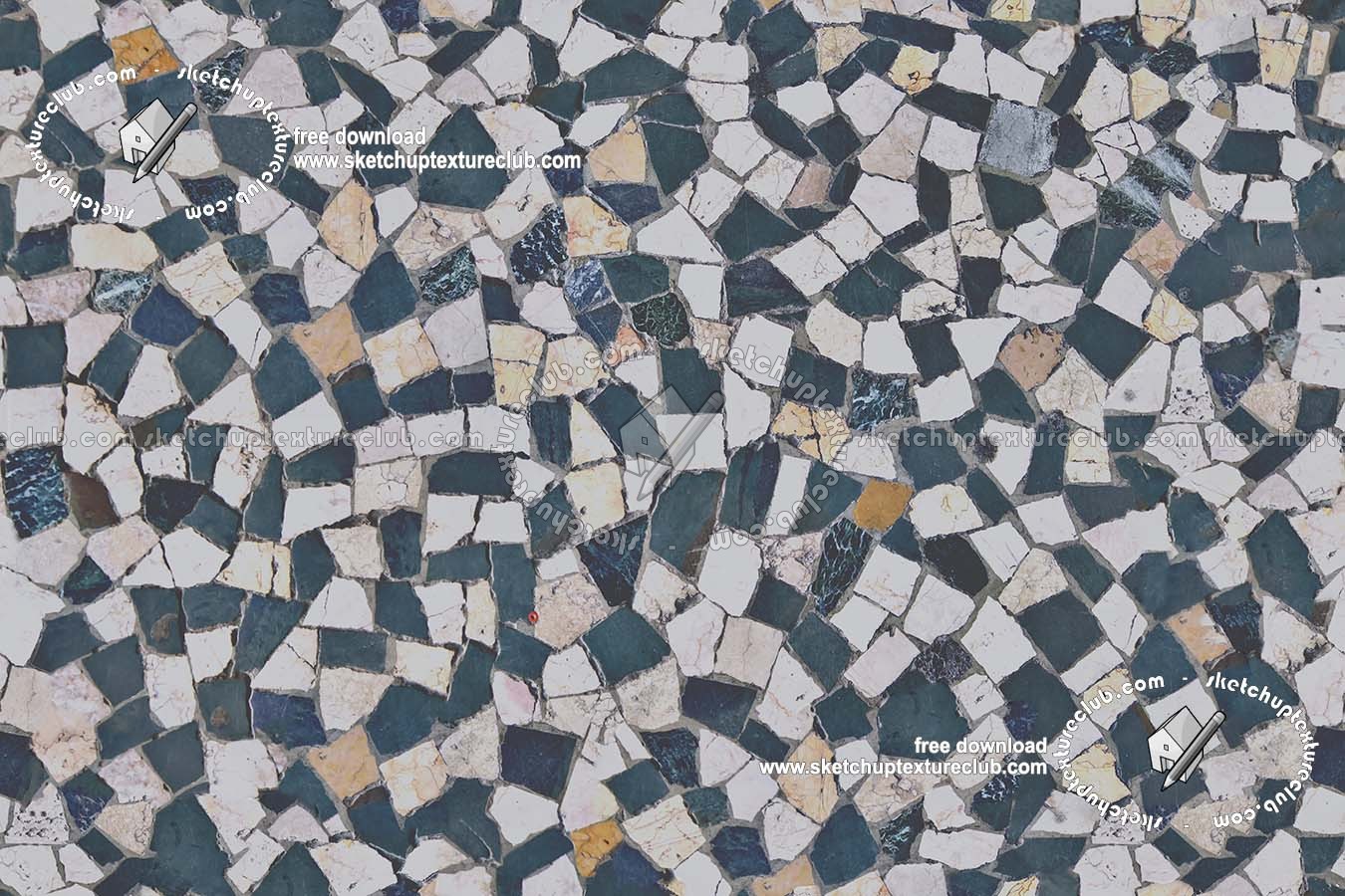 Textures   -   ARCHITECTURE   -   PAVING OUTDOOR   -   Marble  - Sidewalk mixed marble paving outdoor texture seamless 19805 (seamless)