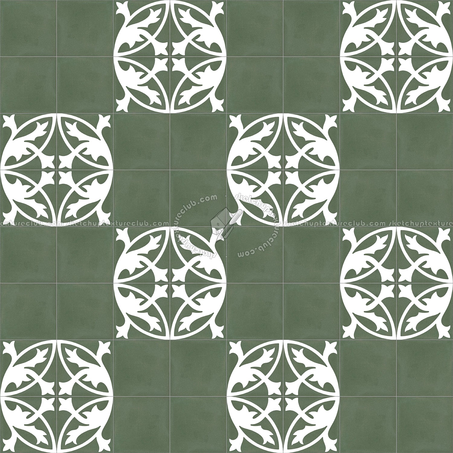 Textures   -   ARCHITECTURE   -   TILES INTERIOR   -   Cement - Encaustic   -   Encaustic  - Traditional encaustic cement ornate tile texture seamless 13514 (seamless)