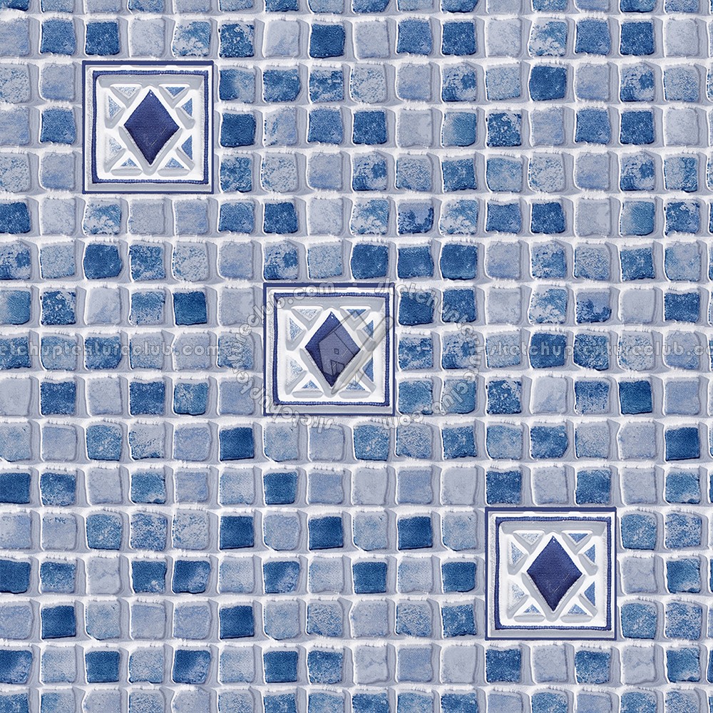 Textures   -   ARCHITECTURE   -   TILES INTERIOR   -   Mosaico   -   Mixed format  - Hand painted mosaic tile texture seamless 15614 (seamless)