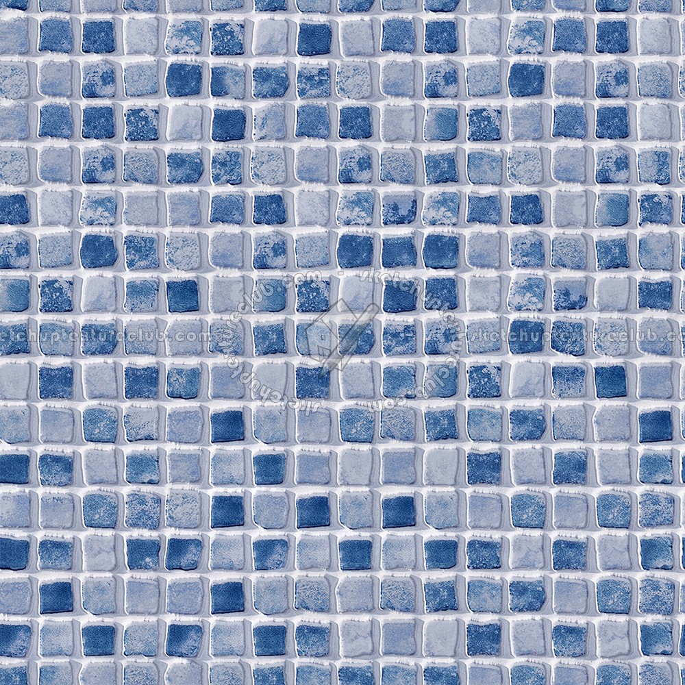 Textures   -   ARCHITECTURE   -   TILES INTERIOR   -   Mosaico   -   Mixed format  - Hand painted mosaic tile texture seamless 15615 (seamless)