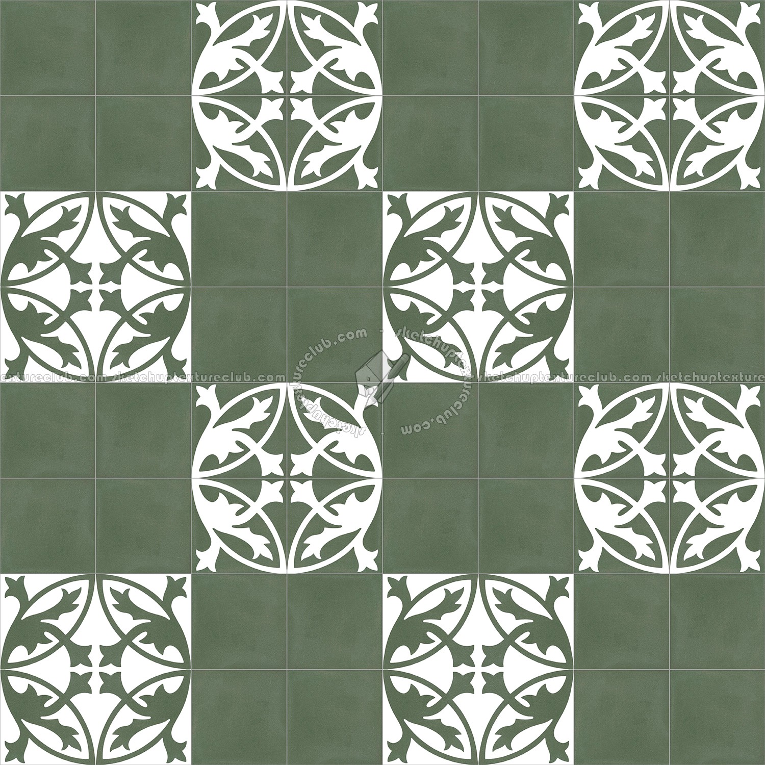 Textures   -   ARCHITECTURE   -   TILES INTERIOR   -   Cement - Encaustic   -   Encaustic  - Traditional encaustic cement ornate tile texture seamless 13516 (seamless)