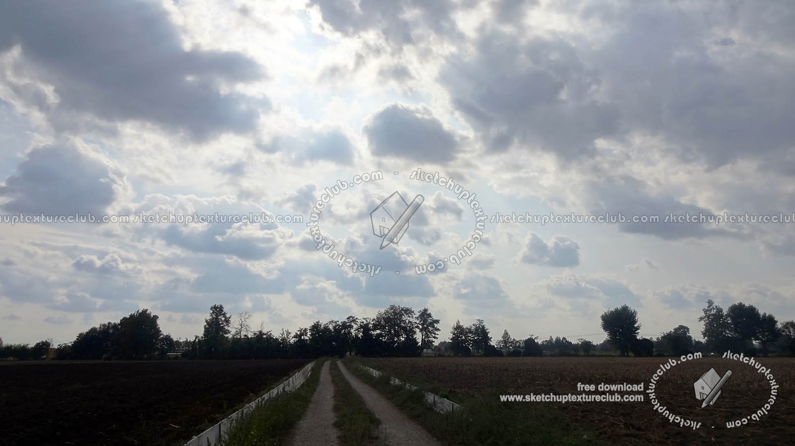 Textures   -   BACKGROUNDS & LANDSCAPES   -   SKY & CLOUDS  - Cloudy sky in the early morning with countryside background 18550