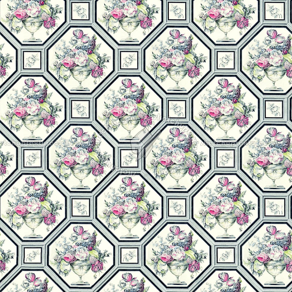 Textures   -   MATERIALS   -   WALLPAPER   -   Floral  - Floral wallpaper texture seamless 11063 (seamless)